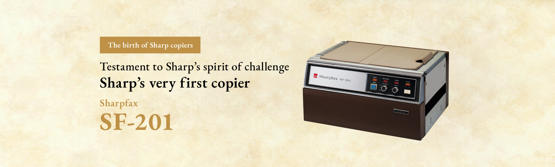 The birth of Sharp copiers
