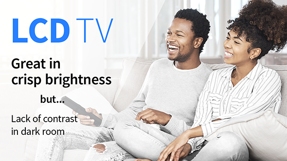 LCD TV | Great in crisp brightness but.. Lack of contrast in dark room.